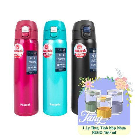 Bình giữ nhiệt Peacock 550ml - WMY-55