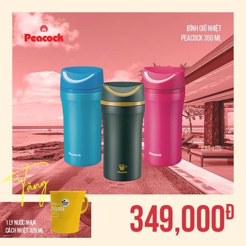 Bình Giữ Nhiệt Peacock 350ml - AAT-L35 - PICNIC