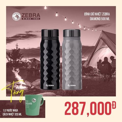 Bình giữ nhiệt Inox 500ml Diamond - Lifestyle Collection - 112638 || Diamond stainless steel vacuum bottle 500ml - Lifestyle Collection - 112638