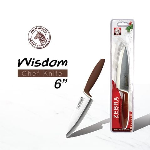 Dao Inox Zebra Wisdom Chef cán nhựa 6