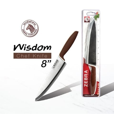 Dao Inox Zebra Wisdom Chef cán nhựa 8