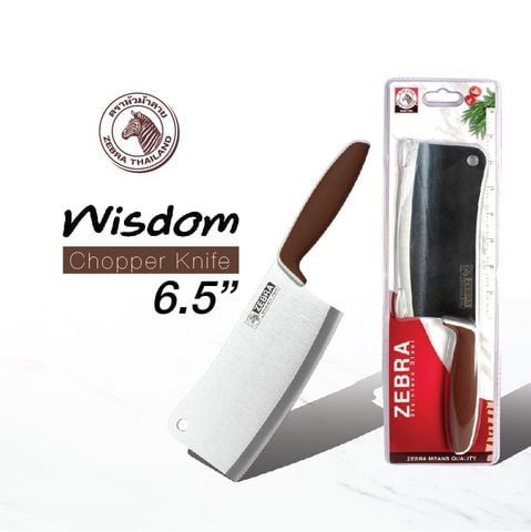Dao Inox Zebra Wisdom Chopper cán nhựa 6.5
