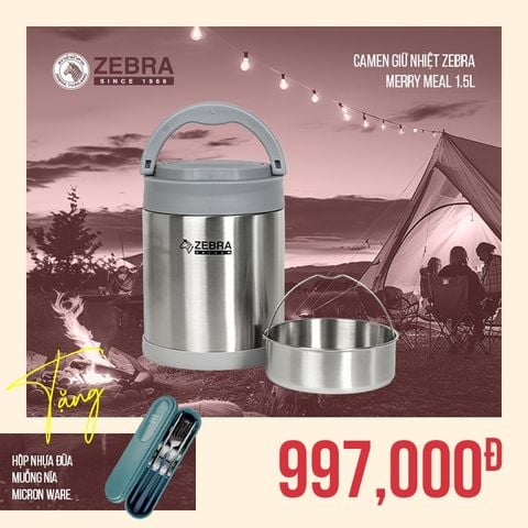 Camen giữ nhiệt Merry Meal 1,5L (có ngăn & muỗng) - 152444