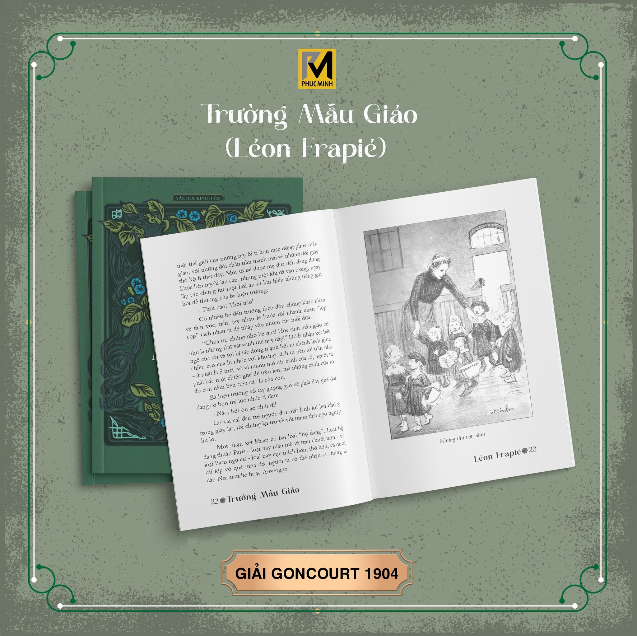 Sách Văn Học Kinh Điển - Trường Mẫu Giáo (Gaiir Goncourt 1904) - Léon Frapié - Phuc Minh Books