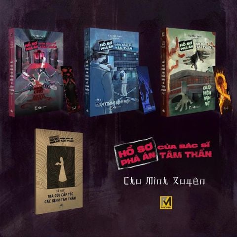  Sách Trinh Thám Trung Quốc - Hồ Sơ Phá Án Của Bác Sĩ Tâm Thần (Tặng sổ tay) - Chu Minh Xuyên - Phuc Minh Books 