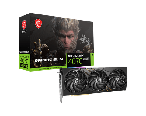  Card màn hình MSI GeForce RTX 4070 SUPER 12G GAMING SLIM WUKONG EDITION 