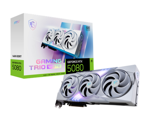  Card màn hình MSI GeForce RTX™ 5080 16G GAMING TRIO OC WHITE 