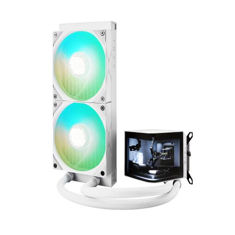  Tản Nhiệt Nước AIO TRYX PANORAMA SE 240 Black/White 