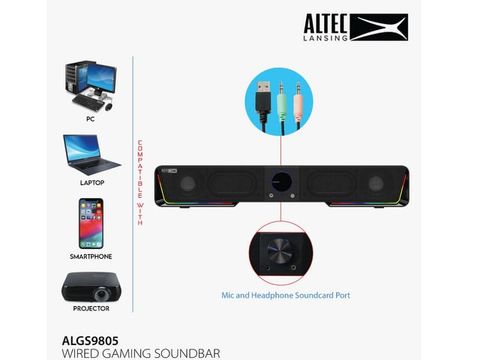  LOA MÁY TÍNH ALGS9805 2.0 2C/BỘ ĐEN ALTEC LANSING 