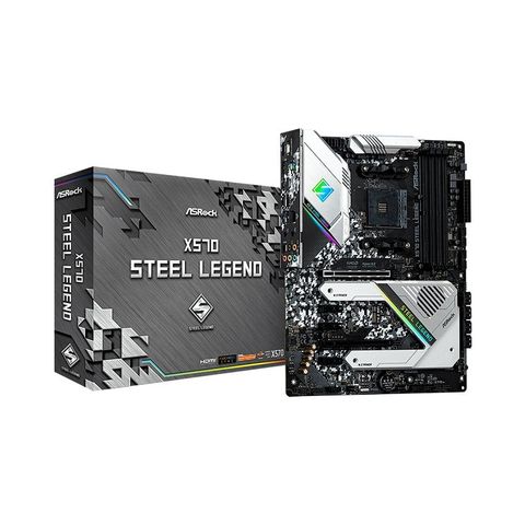  ASROCK X570 Steel Legend (AMD X570, Socket AM4, ATX, 4 khe RAM DDR4) 