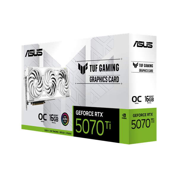 ASUS TUF Gaming GeForce RTX 5070 Ti 16GB GDDR7 OC White Edition 