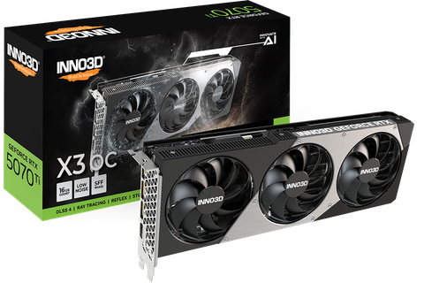  INNO3D GeForce RTX™ 5070 Ti X3 OC – 16GB GDDR7 