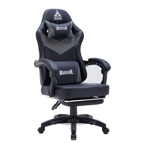  Ghế Gaming WARRIOR GAMING CHAIR - RAIDER SERIES - WGC210- Black/Gray 
