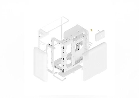  Case HYTE X50 CASE [SNOW WHITE] - TEMPERED GLASS 