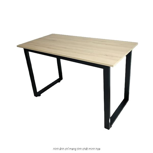  Bàn GAMING CHỮ U, KHUNG ĐEN, mặt vân gỗ 1m4 