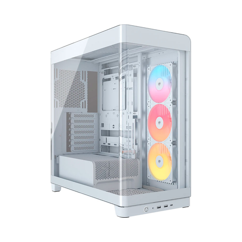  Case máy tính Corsair FRAME 4500X RS-R ARGB Panoramic Glass White CC-9011315-WW 