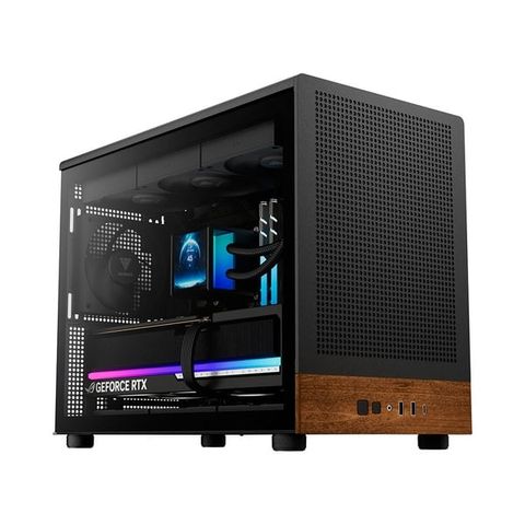  Case máy tính Gamdias ATHENA M4M WOOD Black ARGB 