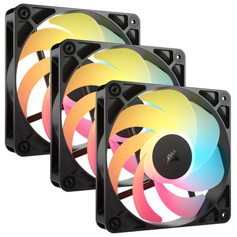  Bộ 3 Fan Case Corsair RS120-R ARGB 120mm PWM Reverse Fans Black CO-9050196-WW 