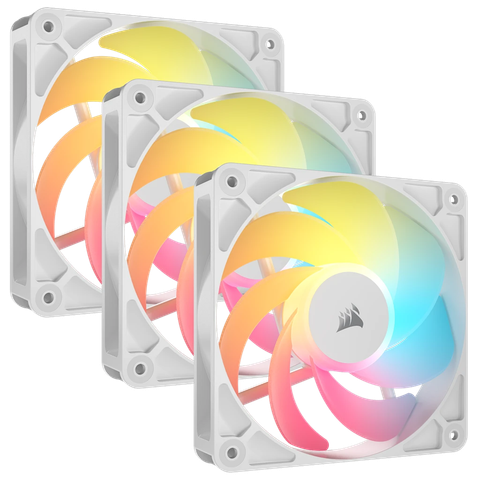  Bộ 3 Fan case Corsair RS120-R ARGB 120mm PWM Reverse Trắng CO-9050197-WW 