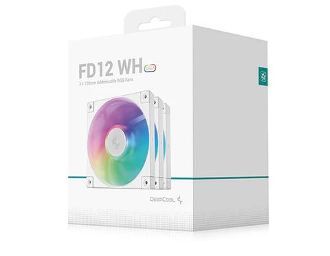  Fan Case Deepcool FD12 WH ARGB (3 in 1) - White 