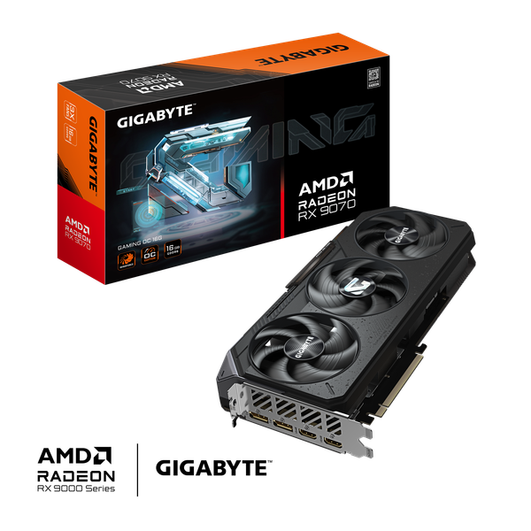 VGA Gigabyte Radeon™ RX 9070 GAMING OC 16GB 