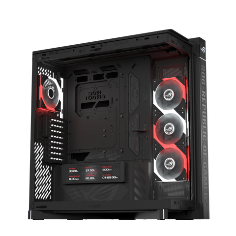  Vỏ Case ASUS ROG Cronox ARGB (Full Tower Panoramic, Màn Hình LCD 9.2 Inch) 