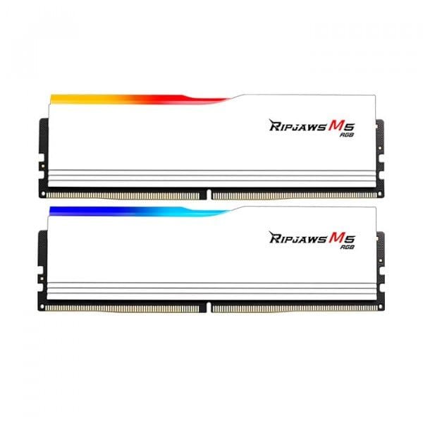  Ram PC G.SKILL Ripjaws M5 WHITE RGB 32GB 5200MHz DDR5 (16GBx2) 