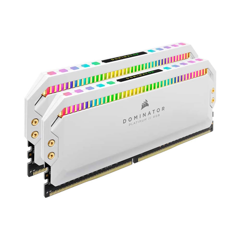  Ram PC Corsair Dominator Platinum White RGB 32GB 3200Mhz DDR4 (2x16GB) CMT32GX4M2E3200C16W 
