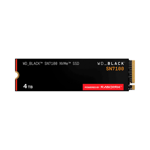  SSD WD Black SN7100 4TB PCIe Gen4 x4 NVMe M.2 WDS400T4X0E 