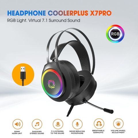  TAI NGHE COOLERPLUS LED RGB X7PRO 7.1 