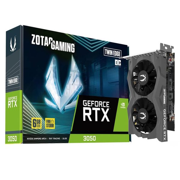  Zotac Gaming GeForc RTX 3050 TWIN EDGE 6GB OC GDDR6 