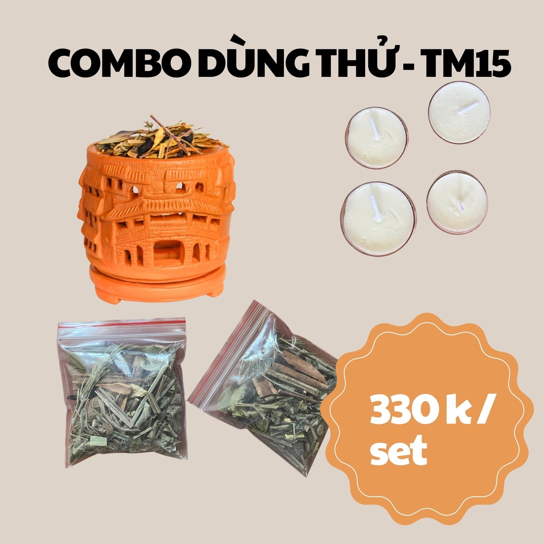  Bếp Xông Thảo Mộc Thơm Nhà - Phố Cổ Hội An - TM15 