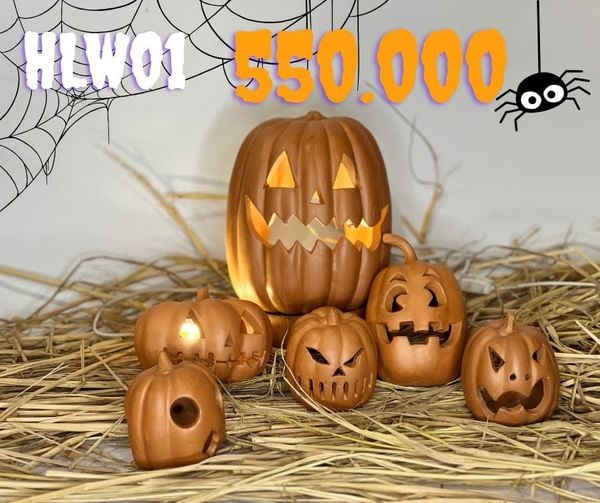  Combo Bí Ngô Đất Nung Trang Trí Halloween 