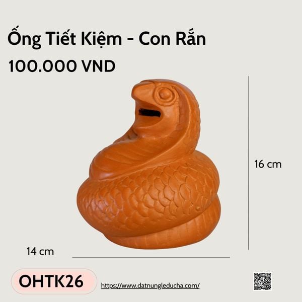  Ống Heo Tiết Kiệm Con Rắn - OHTK26 