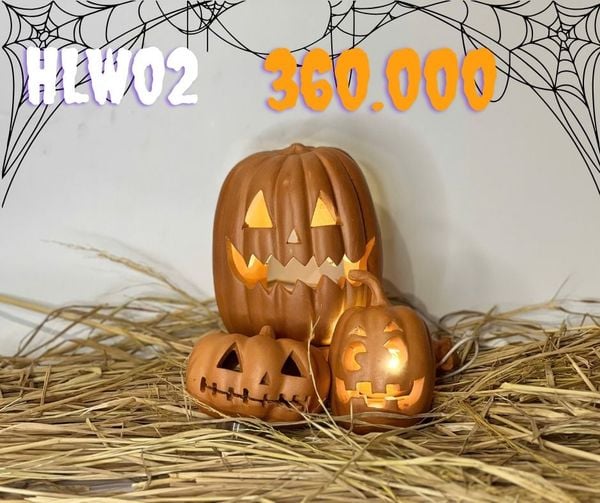  Combo Bí Ngô Đất Nung Trang Trí Halloween 