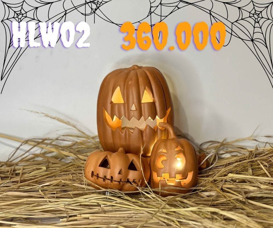  Combo Bí Ngô Đất Nung Trang Trí Halloween 