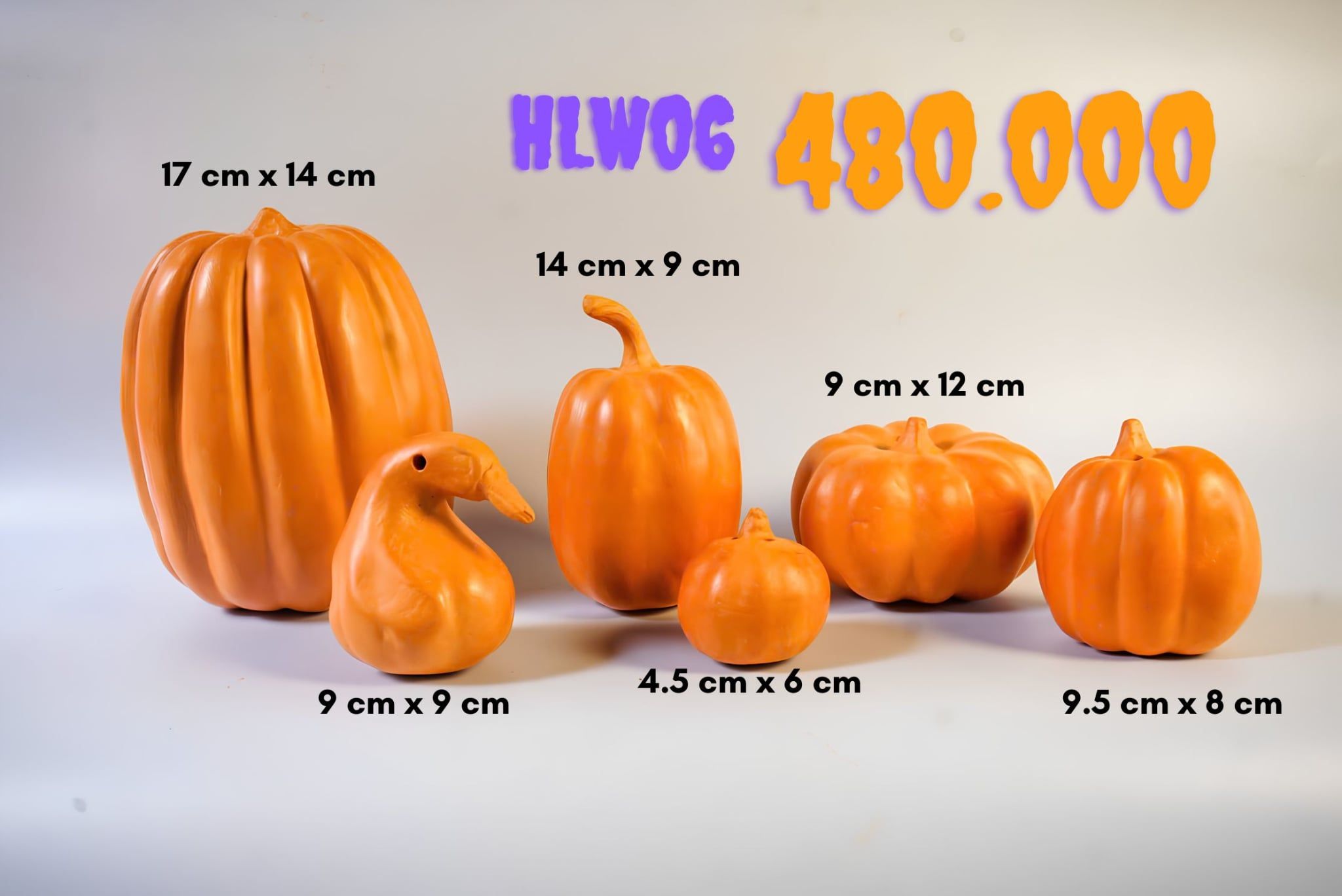  Combo Bí Ngô Đất Nung Trang Trí Halloween 