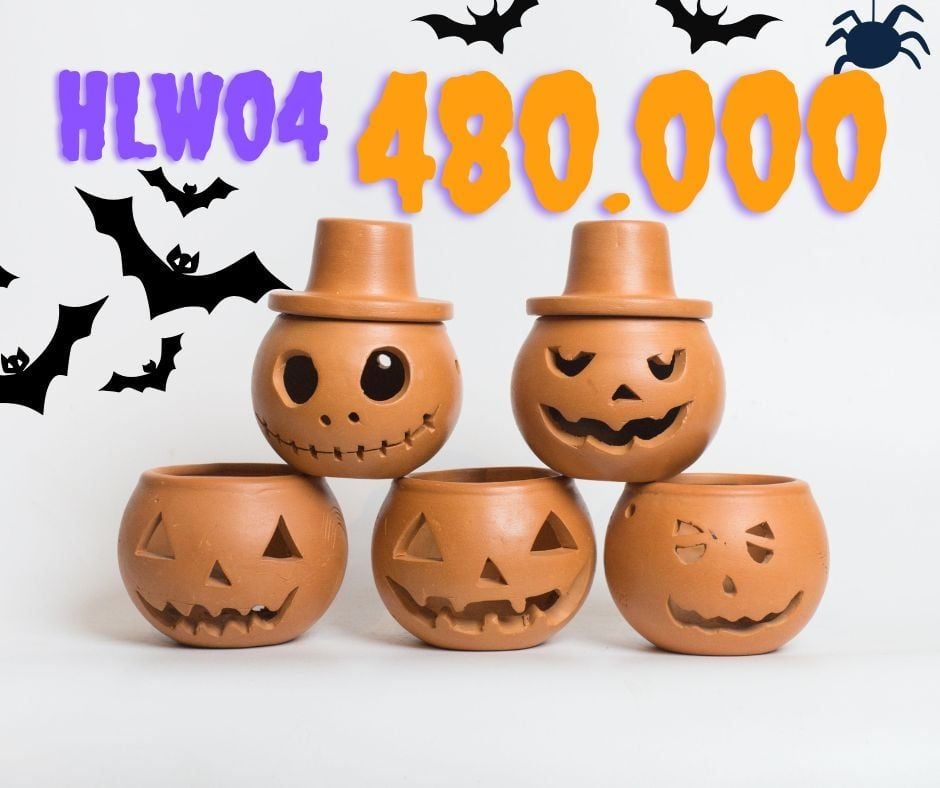  Combo Bí Ngô Đất Nung Trang Trí Halloween 