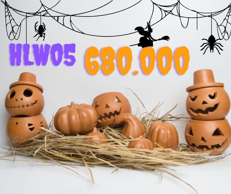  Combo Bí Ngô Đất Nung Trang Trí Halloween 