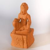  Tượng Thần Deva Đất Nung - CP49 