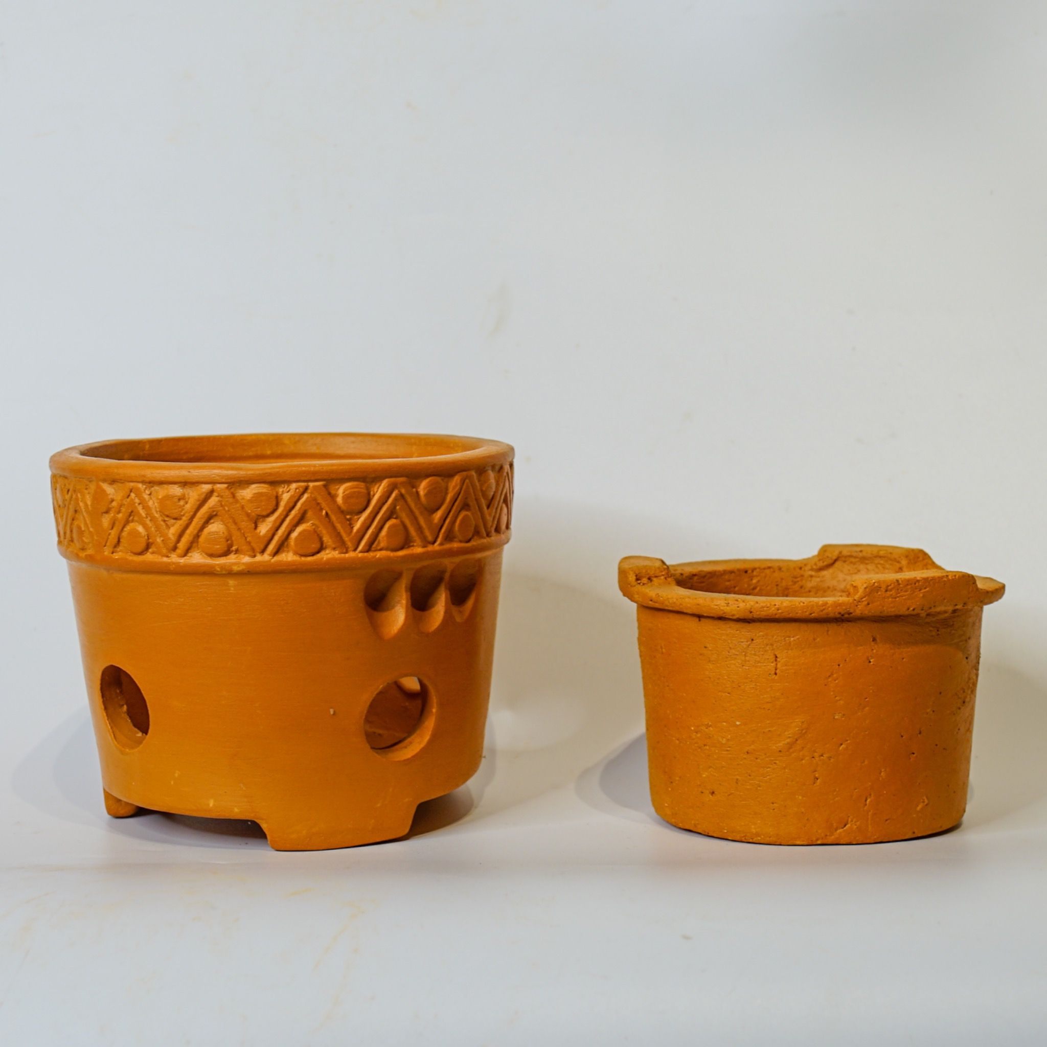  Bếp Dùng Than Đất Nung - Nấu, Ủ Trà - Chịu Được Nhiệt Cao - Đất Nung Lê Đức Hạ 