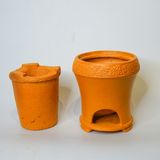  Bếp Dùng Than Đất Nung - Nấu, Ủ Trà - Chịu Được Nhiệt Cao - Đất Nung Lê Đức Hạ 