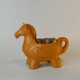  Chậu Trồng Cây Đất Nung - Con Ngựa - TC140 