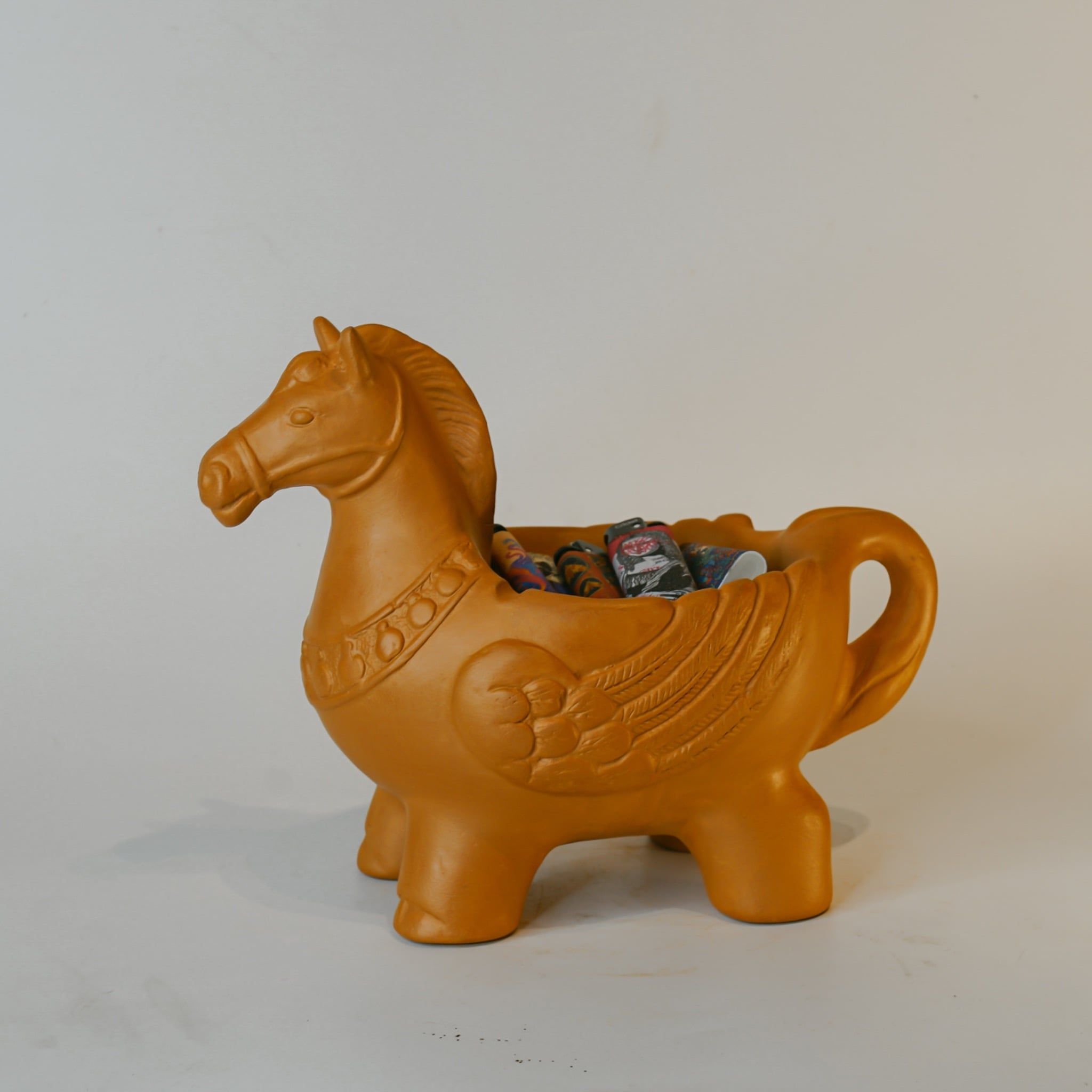  Chậu Trồng Cây Đất Nung - Con Ngựa - TC140 