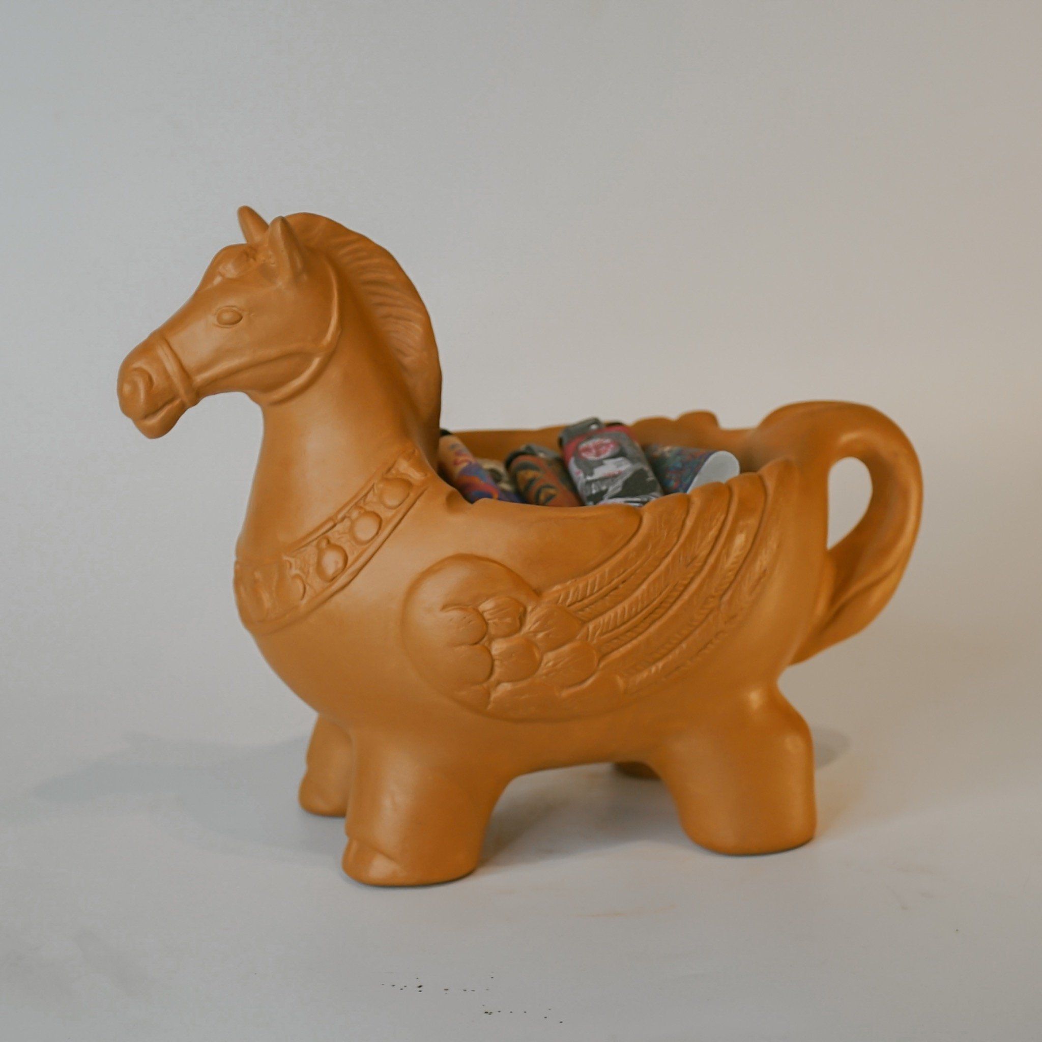  Chậu Trồng Cây Đất Nung - Con Ngựa - TC140 