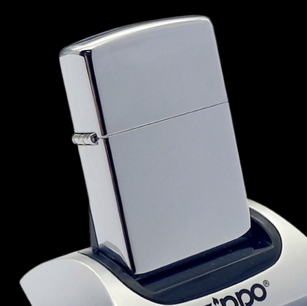 Bật Lửa Zippo Đồng Khối Mạ Chrome Trắng Trơn Bóng Đời IX La Mã Sản Xuất Năm 1993 ZL873