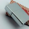 Bật Lửa Zippo Đồng Khối Mạ Chrome Vintage Chặt Góc Phay Xước Trơn 2 Mặt Đời XV La Mã Năm 1999 ZL879
