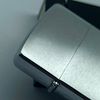 Bật Lửa Zippo Đồng Khối Mạ Chrome Trắng Trơn Phay Xước Đời II La Mã Sản Xuất Năm 1986 ZL875