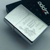 Bật Lửa Zippo Đồng Khối Mạ Chrome Trắng Trơn Phay Xước Chủ Đề Nữ Thần Tự Do Liberty Đời XII La Mã Sản Xuất Năm 1996 ZL876