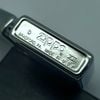 Bật Lửa Zippo Đồng Khối Mạ Chrome Trắng Trơn Phay Xước Chủ Đề Nữ Thần Tự Do Liberty Đời XII La Mã Sản Xuất Năm 1996 ZL878